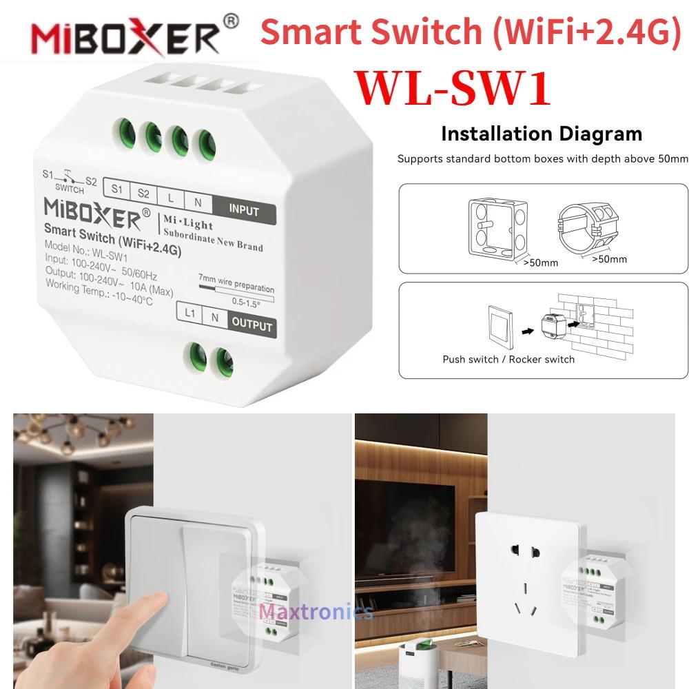 WL-SW1 MiBoxer Ʈ ġ,  + 2.4G LED Ʈѷ, RF Ǫ  AC100-240V,  , , ,  